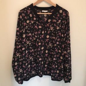 Romantic floral zip up jacket